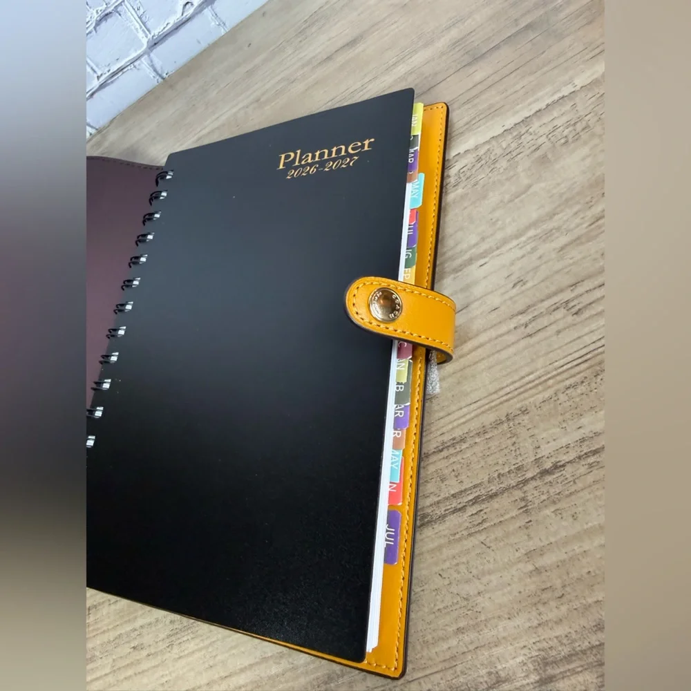 Coach Notebook yellow flowers with a free Planner NWT